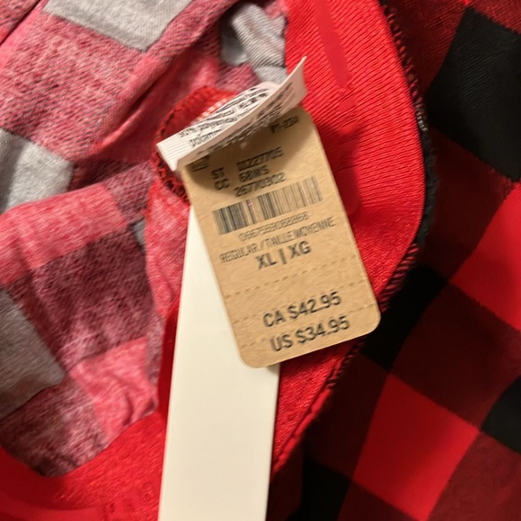 NWT VICTORIA SECRET PINK RED/BLACK FLANNEL SLEEP PANTS WOMANS XL - Picture 5 of 6